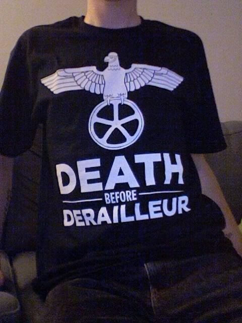 death before derailleur t-shirt fixed fixie