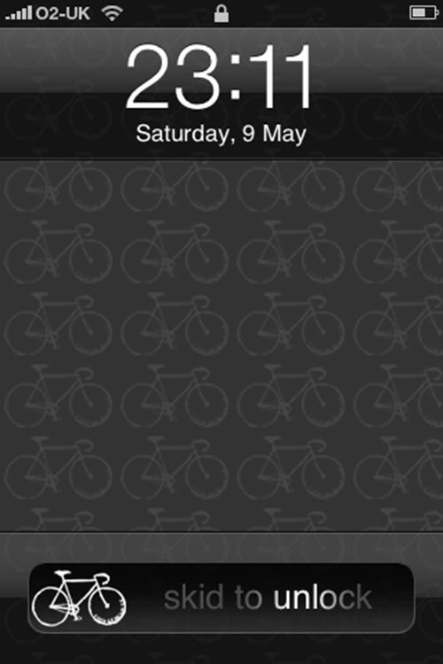 fixed gear wales fixie iphone theme winterboard