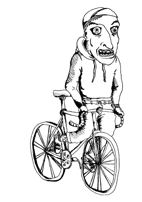 jack kirtley fixed gear fixie wales swansea drawing skid illustration