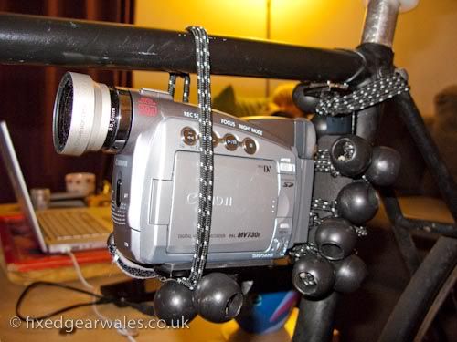 video camera rig bike frame