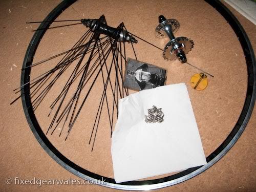 fixed gear fixie wheel build