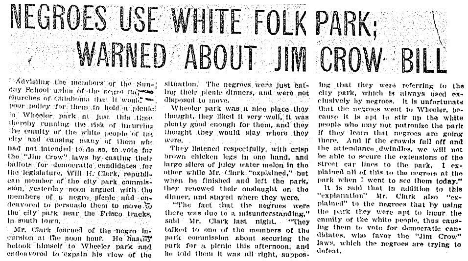 Article on jim crow laws