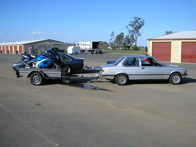 My primary BMW toy is my 1982 BMW e21 323i which i brought to tow my bike