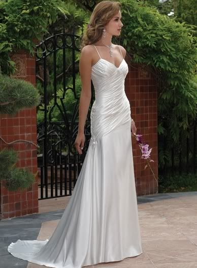 A Variety of styles satin lace wedding dresses