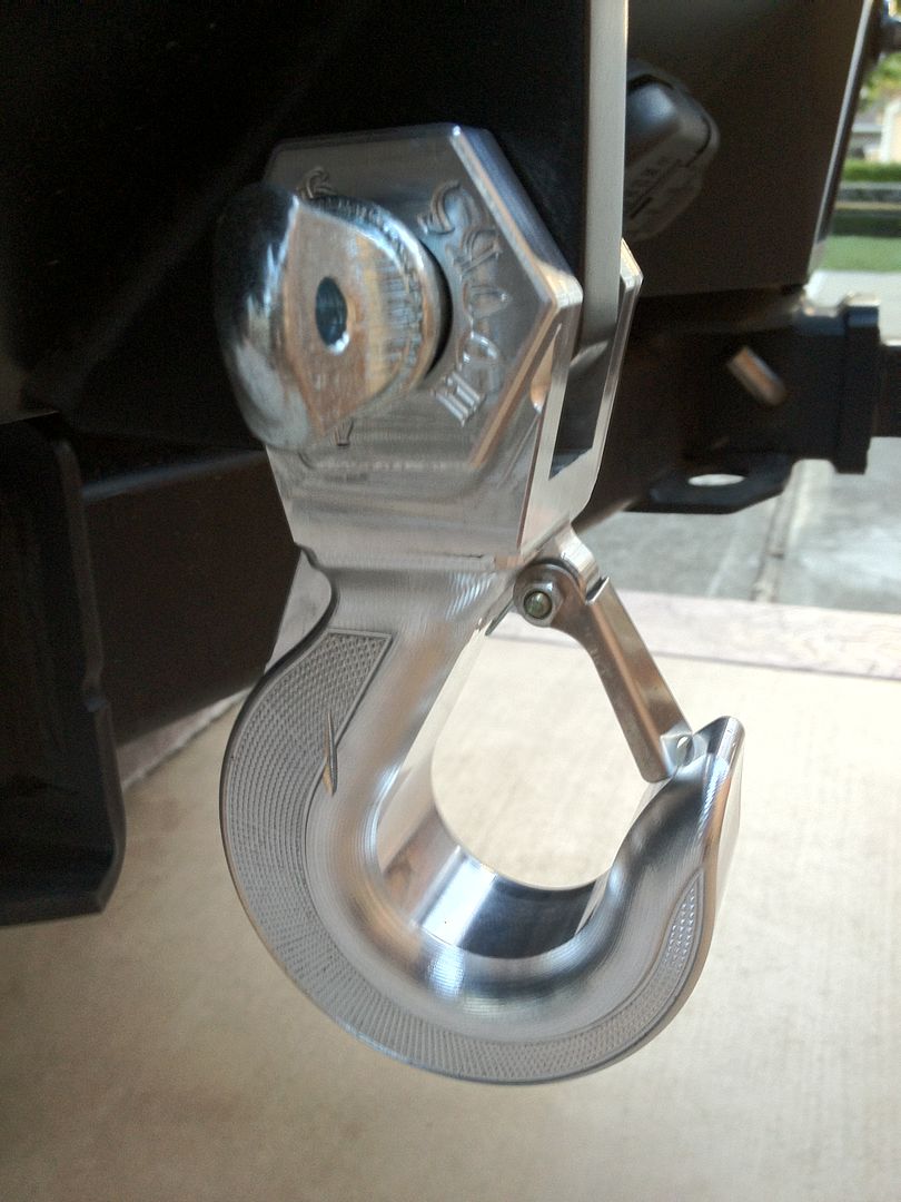 MONSTER HOOKS Black 6061 Aluminum Swivel Hook for Trailer Hitch Tow