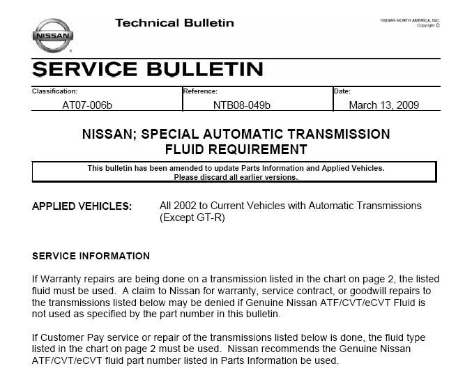 Nissan xterra automatic transmission fluid #9