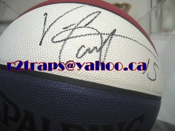 vince carter dunk contest 2000. Vince Carter autographed 2000 NBA All Star Ball (Slam Dunk Champion year) RARE!