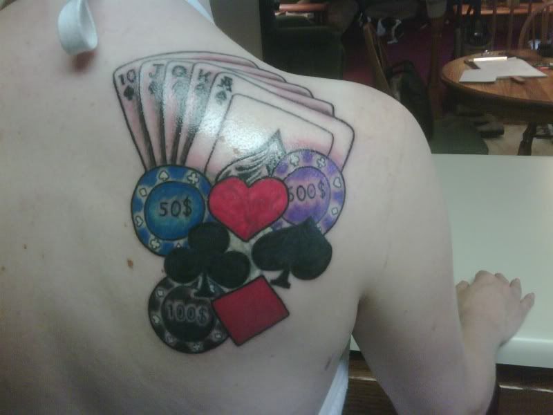 poker tattoos. hot AS Design poker tattoos.