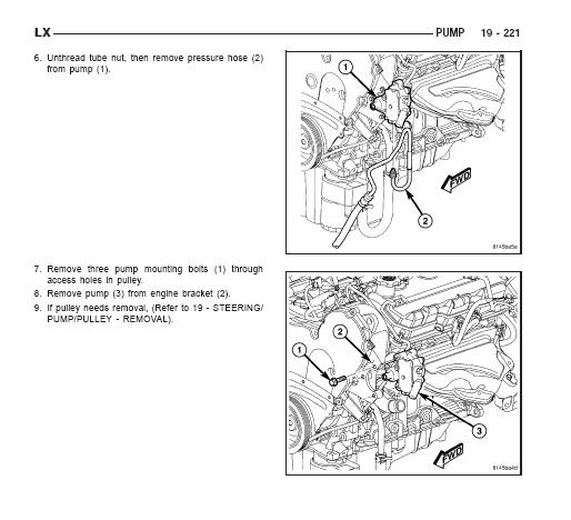 HELP 06 300 touring 3.5l power sterring pump issue? | Chrysler 300C ...