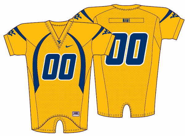 Prototypes for WVU's New Football Jerseys