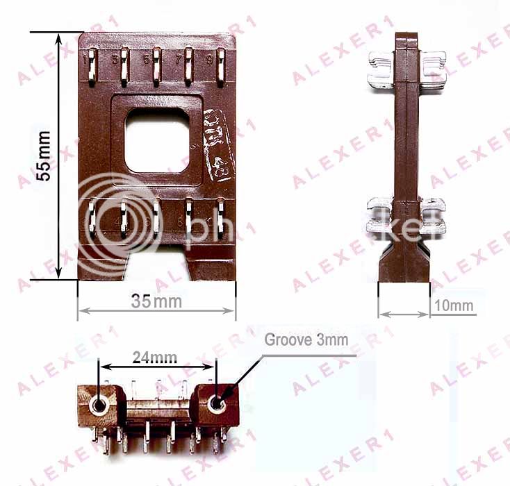 Ideal where a view of, or access to wiring underneath the components 